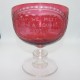c. 1850 Large goblet of red glass