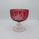 c. 1850 grote Engelse bokaal "uberfang" rood glas