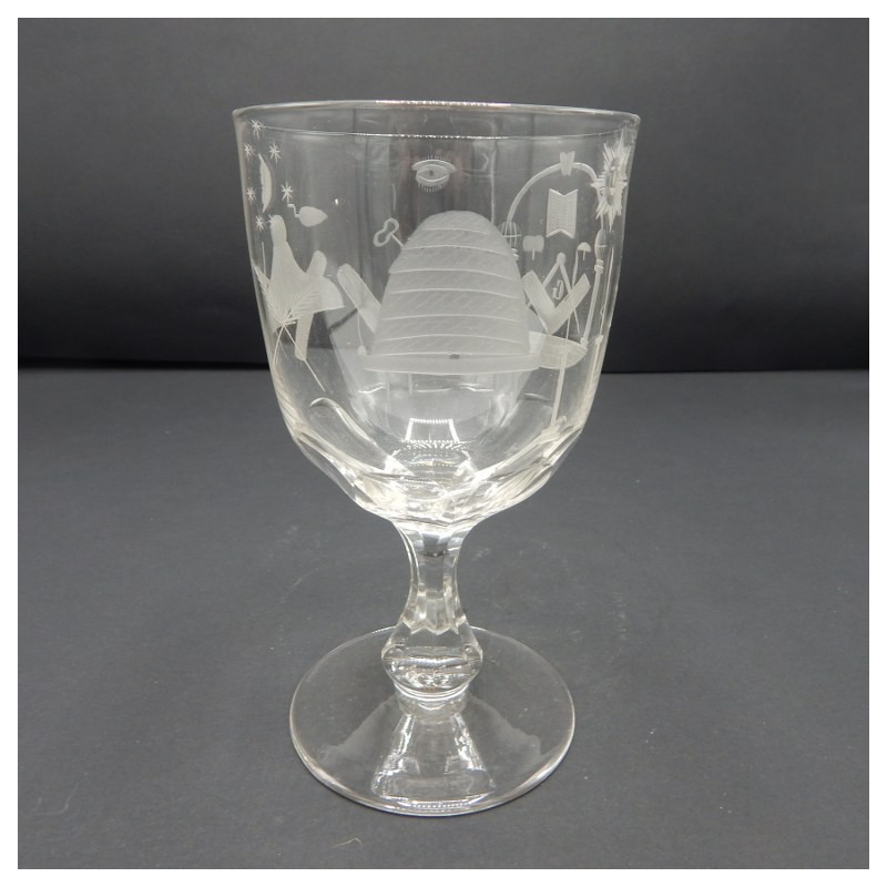 19 eeuws Engels wijnglas van kristal no 2