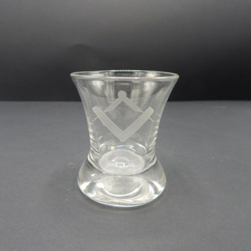 c. 1920s English drink glass with thick foot
