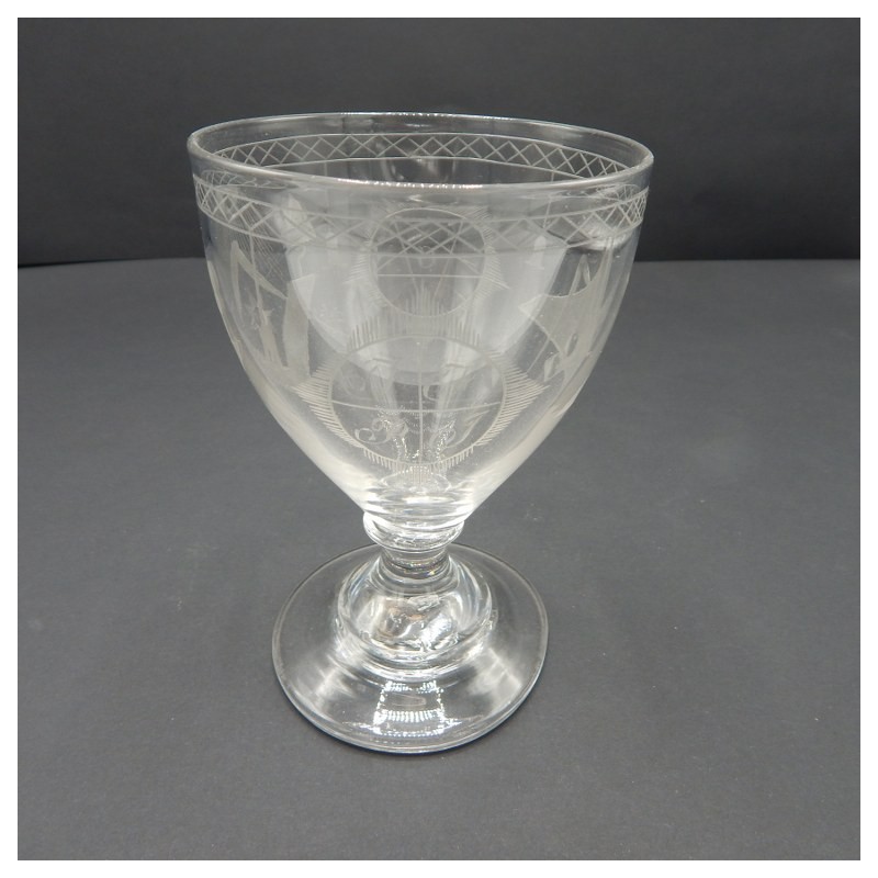 early 19th century glass on foot 5
