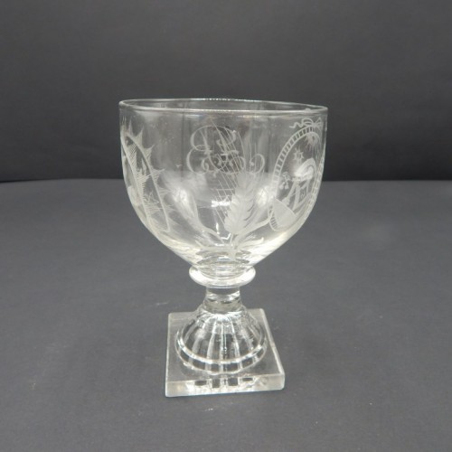 c. 1850  Engels gegraveerd glas 9