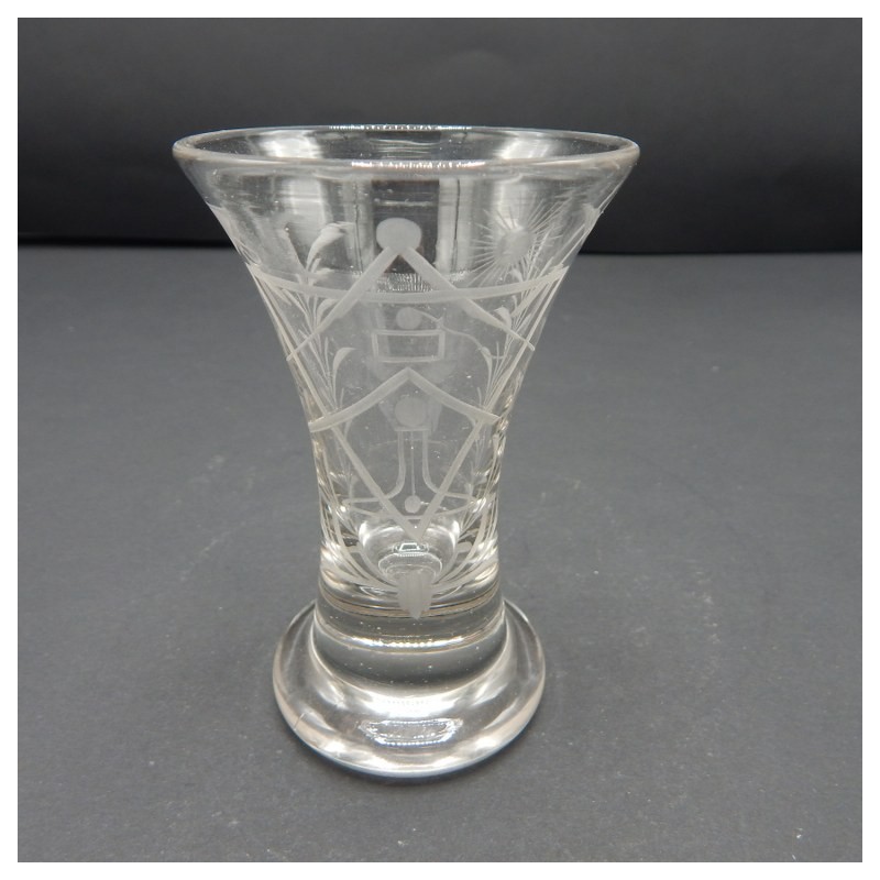 c. 1880 masonic glass no. 27