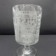 large 19th century goblet on foot, richly engraved 32