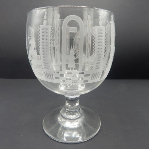 early 19 century large English engraved goblet no. 31