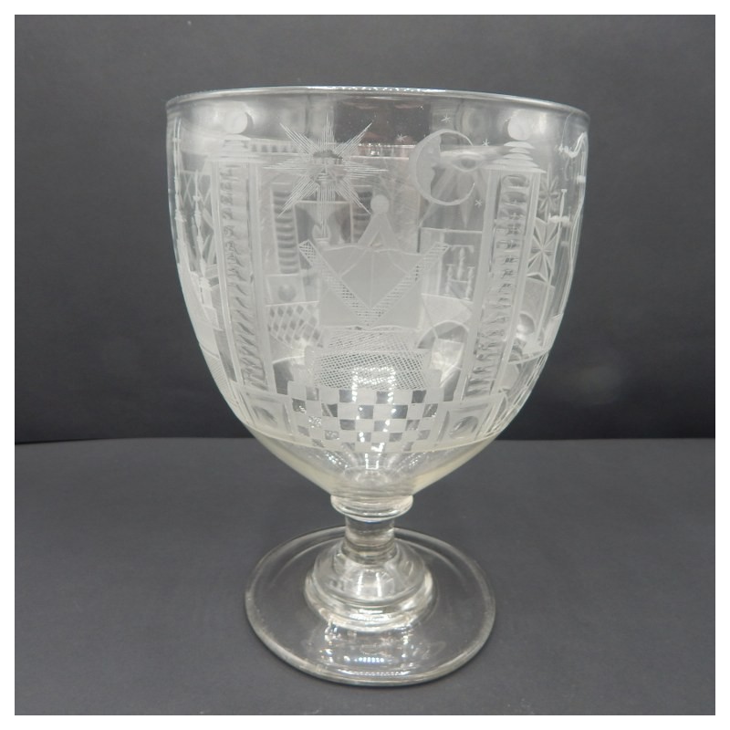 exceptionally large engraved English cup c. 1825 No. 33