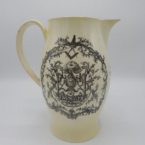 c. 1780 large English jug Liverpool