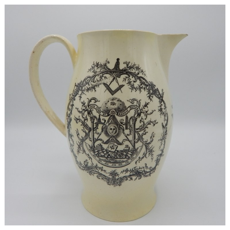 c. 1780 large English jug Liverpool