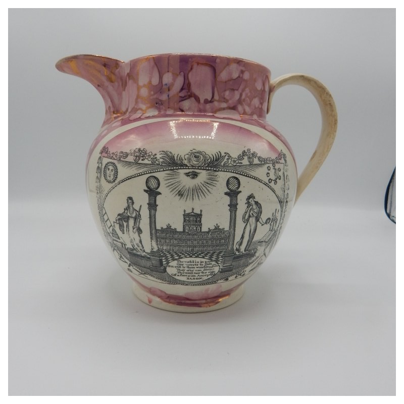 large Sunderland jug early 19th century England