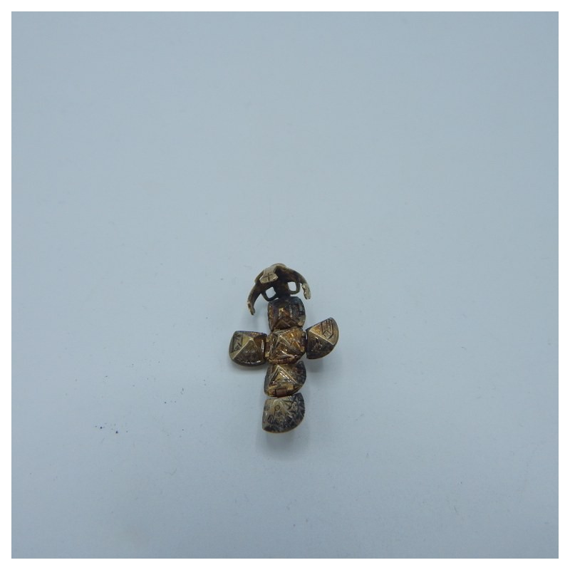 miniature Ball charm gold and silver nr 7