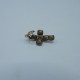 miniature Ball charm gold and silver nr 7
