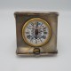 antique silver travel alarm clock-foldable
