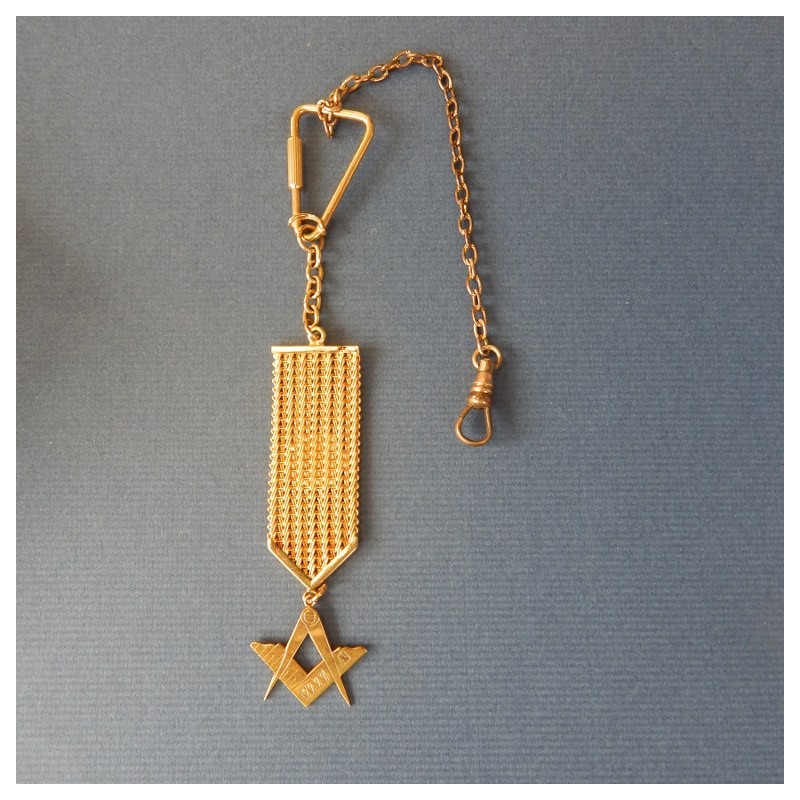 Golden Chatelaine with compass and square