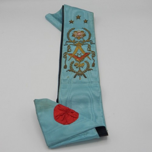 hand embroidered master sash