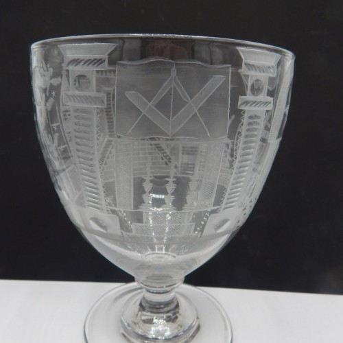 Particularly large engraved English cup c. 1825 No. 34