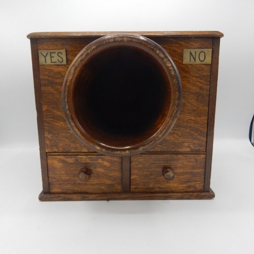 antique Engelish wood ballot box