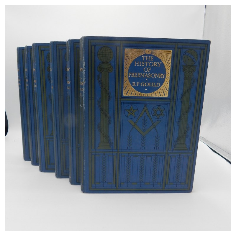 c. 1890 	Gould's history of Freemasonry 6 vol. complete