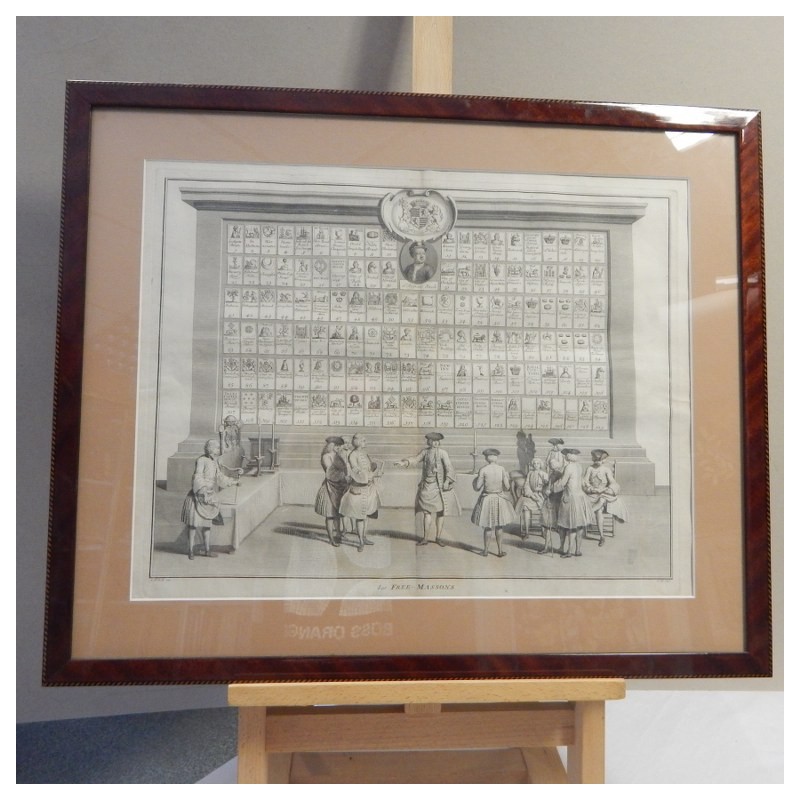 copper engraving 1735 Wall panel B. Piccart