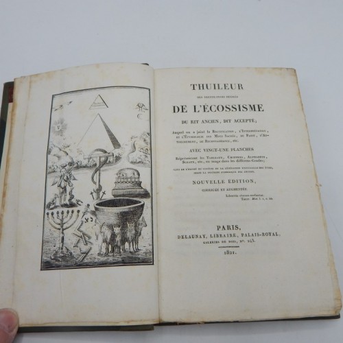 1821 Thuileur des 33 degres DE L' ECOSSISME du rit Anicien, dit Accepte