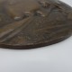1900 rose croix bronze plaquette rozekruis