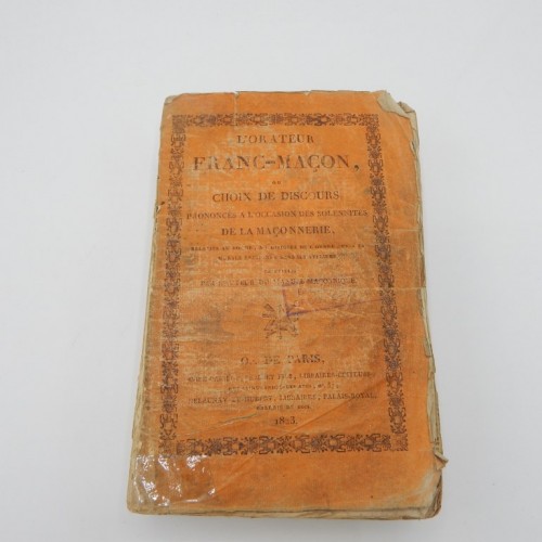 1823 L' Orateur Franc-Macon