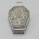 19th century silver masonic memento mori watch