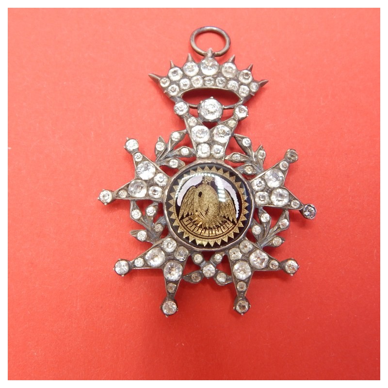 antique silver rose croix jewel  c. 1820
