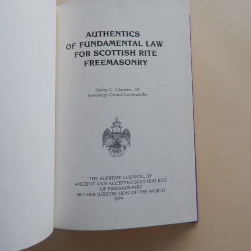 authentics of fundamental law for scottish rite freemasonry