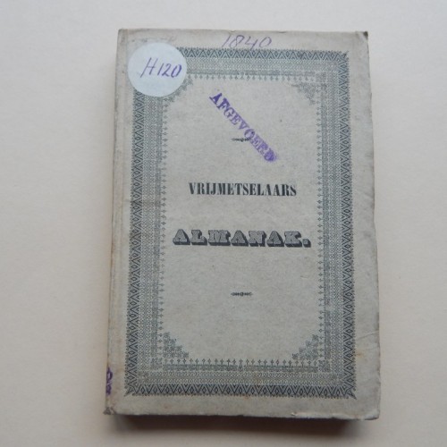 Vrij-Metselaars Almanak voor het jaar 1840