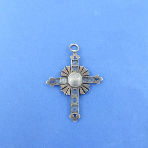 rose croix jewel  silver with stones 19th century nr 19