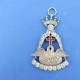 rose croix jewel  silver with stones 19th century nr 29