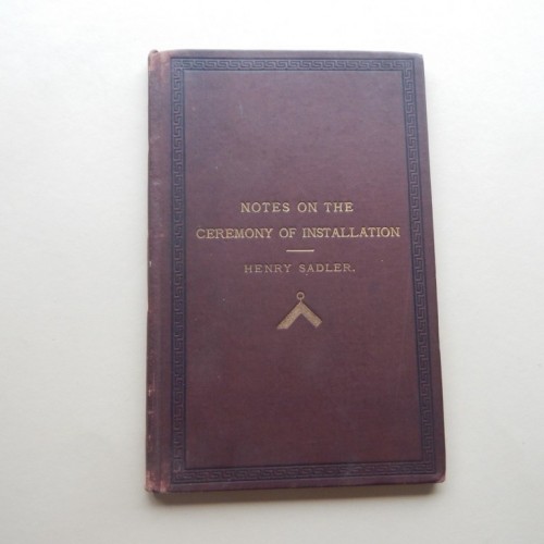 1889 Notes on the Ceremony of Installation