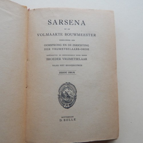 Sarsena of de volmaakte bouwmeester c. 1900
