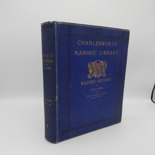 1886 Lane's Masonic Records 1717-1886