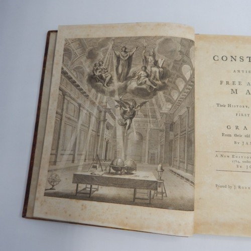1784 Constitutions of the Antient Fraternity of Free and Accepted Masons  by James Anderson
